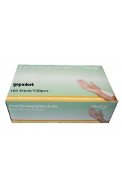 Vinilne opudrane rokavice velikost M